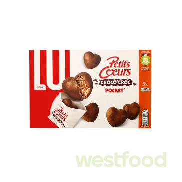Печиво LU 180г Petits Coeurs Choco'Сroc Pocket /уп.16шт/