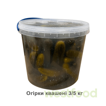Огірки квашені 3/5 кг