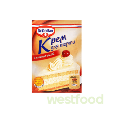 Крем для торта Dr.Oetker зі смаком ванілі 50г /уп.30шт/