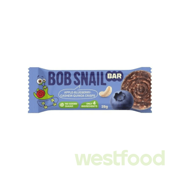 Батончик Bob Snail фрук.горіховий 35г ябл-чорн-кеш'ю-кріпси кіноа