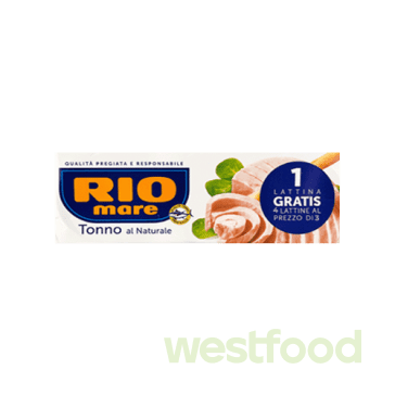 Тунець RIOmare в вл.соку 4шт*80г /ящ.24уп/