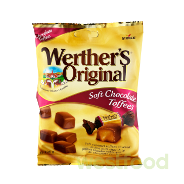 Цукерки Werther'sOriginal Soft Chocolate Toffees 120г /в уп.15шт/