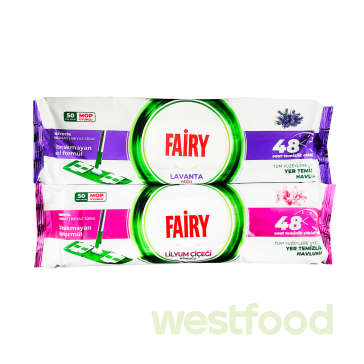 Серветки вологі д/прибирання Fairy 50шт в асорт./уп.6шт/