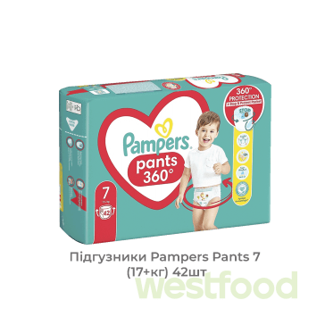 Підгузники Pampers Pants 7 (17+кг) 42шт