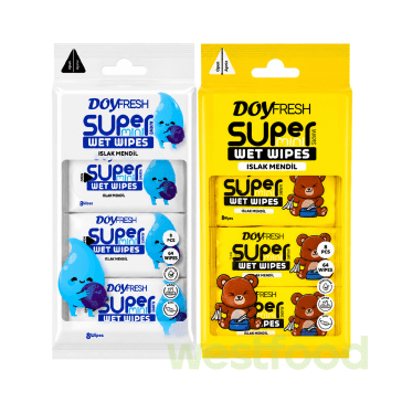 Серветки вологі DoyFresh дитячі 8*8шт в асорт