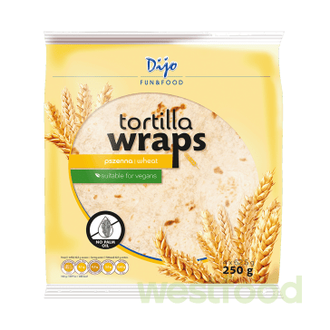 Тортилья пшенична Dijo 296г, 8шт, 20см /уп.18шт/