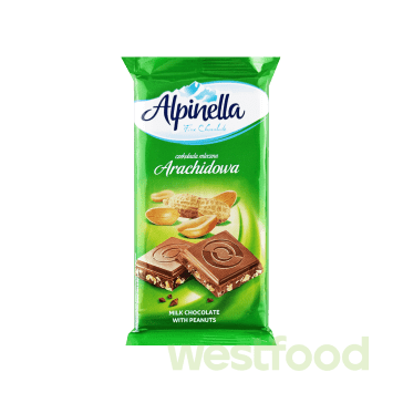 Шоколад Alpinella Арахіс 90г /в уп.21шт/