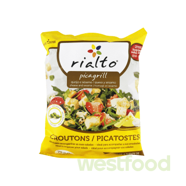 Крутони з сиром та сезамом 75г Rialto /уп.14шт/