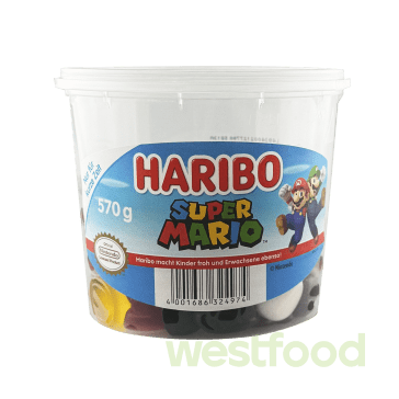 Желейки Haribo Super Mario 570г відро /уп.12шт/