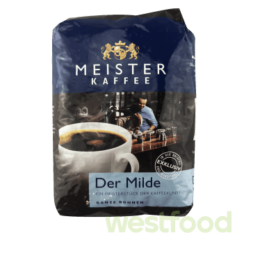 Кава в зернах Meister Kaffee Der Milde 500 г /уп.6шт/