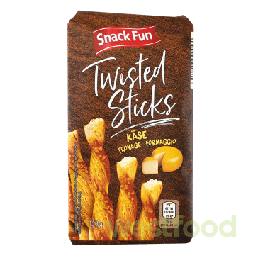 Хлібні палички SnackFun 150г Сирні /в уп.12шт/
