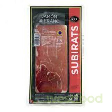 Хамон Subirats JAMON SERRANO нарізка 100г /в уп.20 шт/