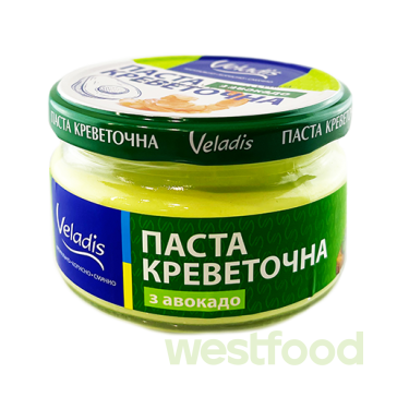 Паста Veladis Креветочна з авокадо 160г /в уп.12шт/