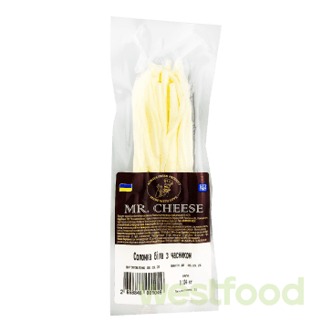 Прод.сирн.Сулугуні Соломка Біла Часник Mr.Cheese