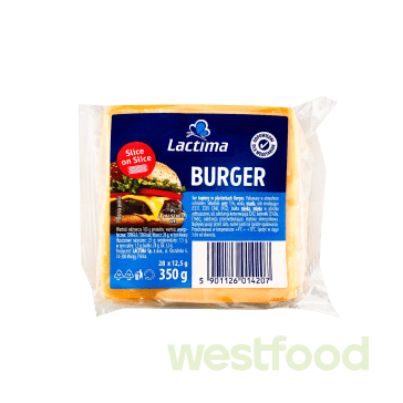Сир тостовий 350г Lactima Burger /уп.6шт/