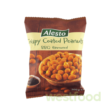 Арахіс в хрусткій оболонці Alesto 200г BBQ /уп.24шт в асорт/