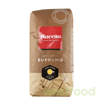 Кава в зернах Piacetto Caffe Crema Supremo 1кг /в уп.6шт/