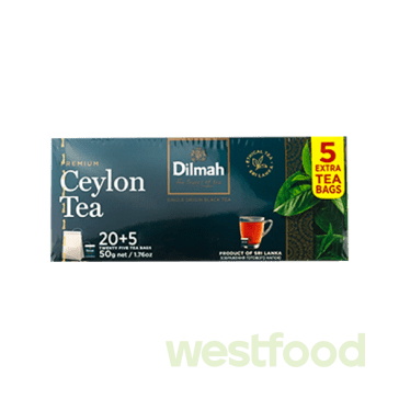 Чай Dilmah 20+5пак*1.5г Premium Ceylon Tea /в уп.12шт/