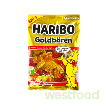 Желейки Haribo 320г Ведмедики /в уп.28шт/