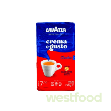 Кава мелена LAVAZZA Crema&Gusto CLASSICO 250г кольор/в уп.20шт/