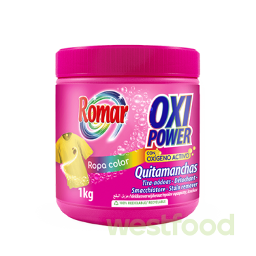 Кисневий відбілювач Romar Oxi Power 1кг для кольор. речей /уп.6шт/