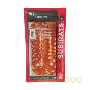 Салямі Subirats Chorizo 100г нарізка /в уп.15шт/