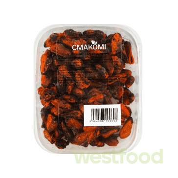 Мідії сушені холодець та хрін, лоток100 г