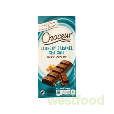 Шоколад Choceur Crunchy caramel sea salt 200г