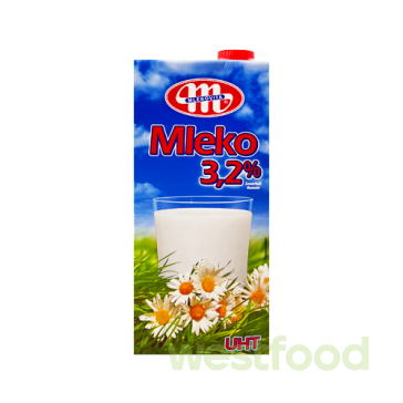 Молоко 1л Mleko 3,2%  Млековіта/в уп.12 шт/