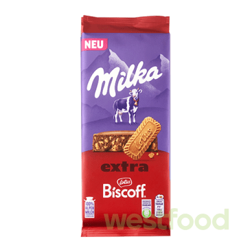 Шоколад Milka 190г Biscoff /в уп.15шт/
