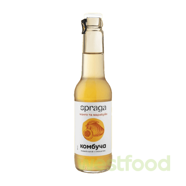 Напій Комбуча Spraga 250мл скло Манго-маракуйя /уп.12шт/