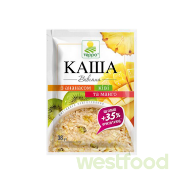 Каша Терра 38г Вівсяна з анасом, ківі та манго/в уп.12шт/