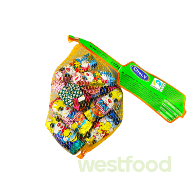 Шоколадні зайці Only сітка 84г /в уп.24шт/