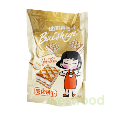Вафлі Baishige 108г Ваніль /уп.24шт/