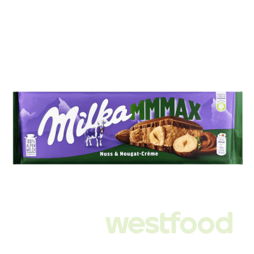 Шоколад Milka 300г Nuss & Nugat-Creme /в уп.13шт/