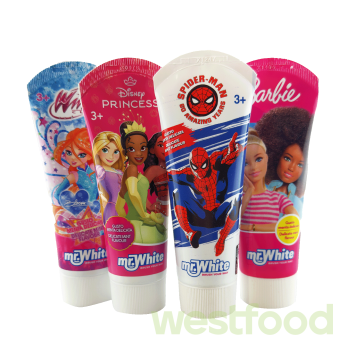 Зубна паста Mr.White 75мл дитяча в асорт./в уп.12шт/