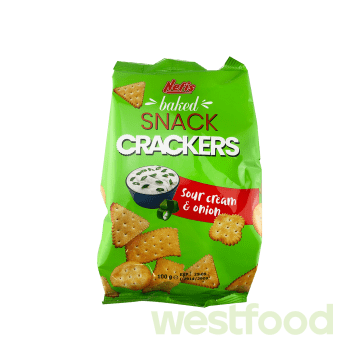 Крекер соль Crackers Sour Cream&Onion 100гр Nefis /уп.12шт/