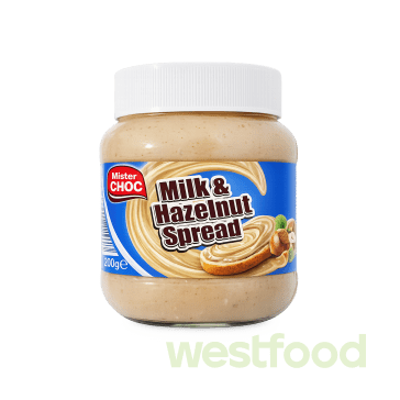 Крем-паста MisterChoc Milk&Hazelnut 400г /уп.12шт/
