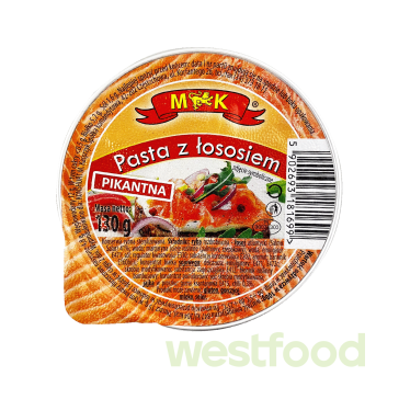 Паста з лосося M&K пікантна 130г /в уп.12шт/