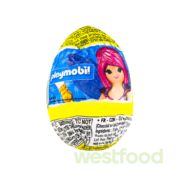 Шоколадні яйця з сюрпр.Zaini Playmobil 20г /уп.24шт/