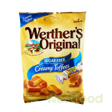 Цукерки Werther'sOriginal Без цукру 80г /в уп.18шт/