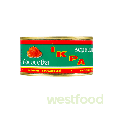 Ікра лососева зерниста Ікорні Традиції 80г ж/б