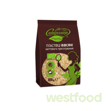 Пластівці вівсяні Сквирянка Органік 400г