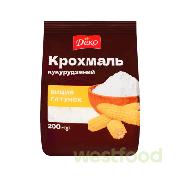 Крохмаль кукурудзяний 200г ДЕКО /уп.30шт/