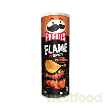 Чіпси Pringles 160г Flame spicy BBQ/в уп.9шт/