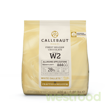 Шоколад у каллетах 400г Білий W2  Callebaut