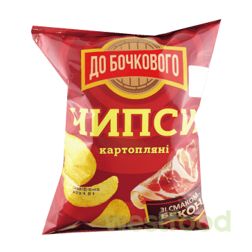 Чипси картопляні До Бочкового 100г Бекон /уп.16шт/