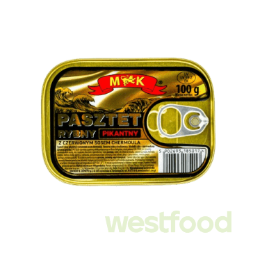 Паштет рибний пікантний M&K 100г /в уп.10шт/