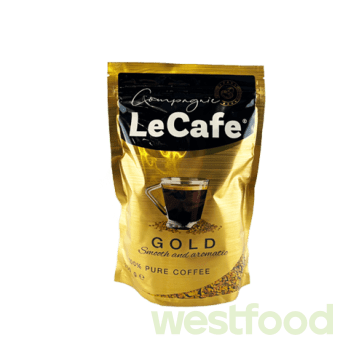 Кава розчинна LeCafe Gold 200г пакет /в уп15шт/