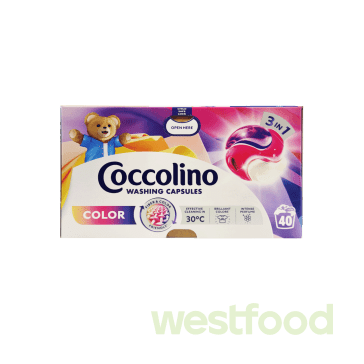 Капсули для прання Coccolino 40капс. для кольор/в уп.3шт/